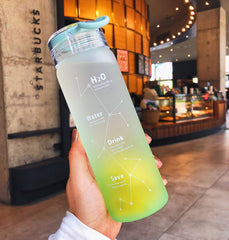 460ML Frosted Glass Water Bottle Personality Leakproof Water Bottles Portable Outdoor Travel Sports bottle student's Drinkware