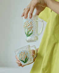 Hand Painted Flower Cup