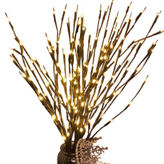 Artificial Plant Christmas 20LEDs Willow Branch Lamp Strings Light Wedding Party Xmas Tree Decoration For 2022 New Year Navidad