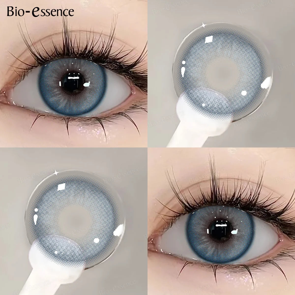 YICKYUE    1 Pair Natural Color Contact Lenses Korean Brown Lenses Beauty Fashion Gray Lense Blue Lenses with High Quality Lens