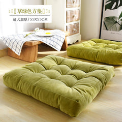 Yickyue  Corduroy Tatami Cushion Futon Plush Thickening Floor Bay Window Balcony Yoga Hip Cushion