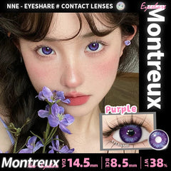 YICKYUE  -  1 Pair Cosplay Colored Contact Lenses Anime Blue Lenses Purple Eye Halloween Makeup Contact Yearly Pink Beauty Pupils