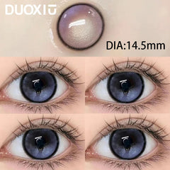 YICKYUE  -  2pcs Purple Contact Lenses With Diopter Myopia Diameter 14.2mm to 14.5mm Pink Beauty Pupil High Quality Lens Free Shippin