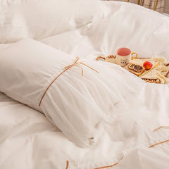 IG Fashion A pair of pillow cases Princess lace Castle girl style pillow case pure cotton decorative pillow bedroom