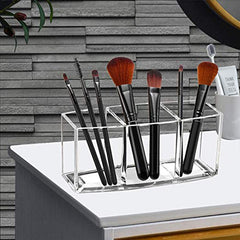 Transparent Makeup Organizer Acrylic Storage Box Makeup Brush Organizer Lipstick Storage Display Organizador Plastic Box Shelf