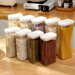 Airtight Leakproof Cereal Storage Box for Grain Flour Pasta Large Capacity Kitchen Pantry Spaghetti Snacks Dry Food Container