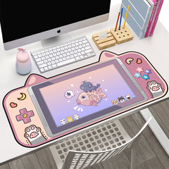 Cute Cat Ears Gaming Mouse Pad Mousepad Gamer Desk Mat Large Keyboard Pad Carpet Table Computer Surface For Accessories New