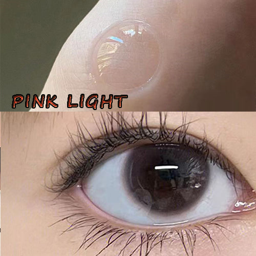 YICKYUE  -  Coslens Natural 14.00mm Soft Contacts Lenses with Power Women Men Glasses Accessories линзы для глаз цветные Pink Light