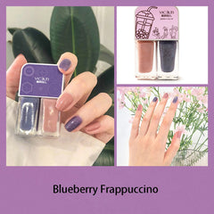 Water-based Nail Polish Non-baked Quick Drying Durable Tearable Tasteless Bicolor Nail Polish Set Peel Off Normal Nail Polishes