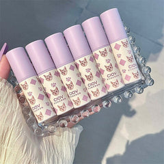 Yickyue 1pc Taro Purple Tube Matte Lipstick Nude Velvet Lipgloss Lip Tint Cream Long Lasting Non-stick Cup Lip Makeup Pigment Cosmetics
