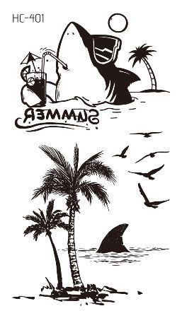 Black Waterproof Temporary Tattoo Sticker Fashion Body Art Fake Tattoo Flash Tattoo Arm Behind Ear Sticker Female