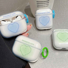 New round love earphone case for apple airpod pro 3 bluetooth cover accessories for air pod 2/1 soft silicone cute capa box