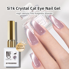 YICKYUE  -  Crystal Cat Eye Gel Nail Polish Holographic Magnetic Gel Varnish UV LED Soak Off Shiny Glitter Gel Lacquer for Manicure