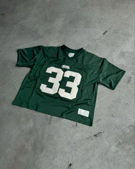 Hearujoy  90s Streetwear Summer Trendy Street Retro Hip-hop Jersey Football Clothes Couple Short-sleeved T-shirt Y2K Trend Splicing Number 33 Tops