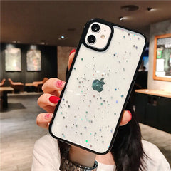 Luxury Star Glitter Clear Silicone Shockproof Case For iPhone 12 11 Pro Max Mini X Xs XR 7 8 Plus SE 2 Sequins Transparent Cover
