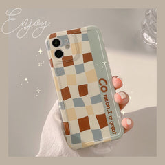 Great Chessboard cool phone case for iphone 7 x xs max x r 8 plus 12 mini 11 pro max cute shell funda conque cover