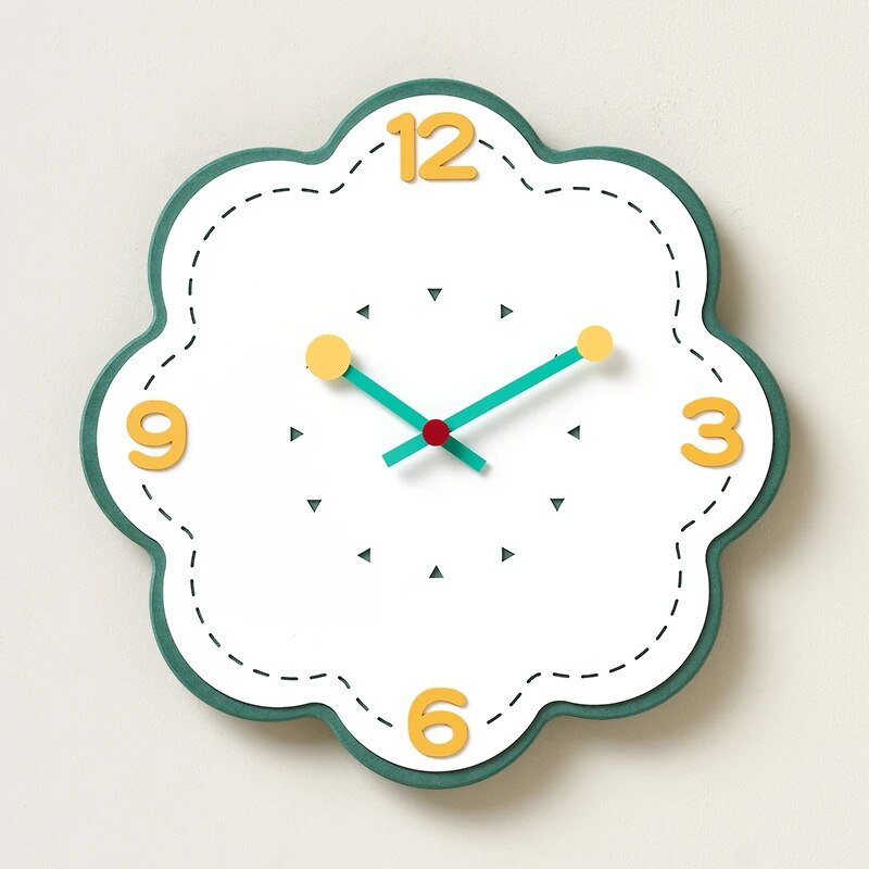 Yickyue Nordic Funny Wall Clocks Stylish Painting Colorful Aesthetic Clock Wall Art Deco Modern Cute Minimalistic Quiet Saat Home Design