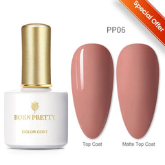 BORN PRETTY 10ml Gel Nail Polish Semi Permanent Autumn Winter Color Series Soak Off UV LED Glitter Nail Gel Need Matte Top Coat