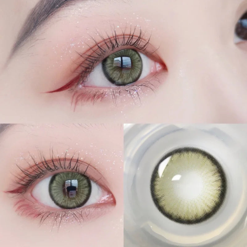 YICKYUE  1Pair Natural Lenses Contact Lenses for Eyes Lenses Fog Pearl Eye Lenses Korean Y2K Lenses