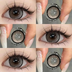 YICKYUE  -  1 Pair Color Contact Lenses For Eyes with Prescription Natural Gray Myopia Beautiful Pupil Soft Natural Accessories