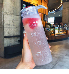 Heat-resistant Glass Water Bottles Couple Cups Portable Handle Sports Outdoor Bottle Cup Camping Office BPA Free Large-capacity
