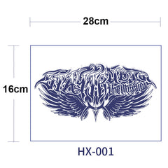 YICKYUE  -  Waterproof Long Lasting Temporary Tattoo Stickers Breast Chest Sexy Large Fake Tattoos Herbal Juice Ink Adult Body Art Painting