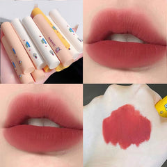 Yickyue  Lovely Lipstick Good Luck Lip Mud Lasting Non-stick Cup Lip Glaze Korean Makeup High Color Rendering Lip Makeup Girls' Cosmetics