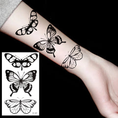YICKYUE  -  30pcs/set 3D Butterfly Temporary Tattoo Sticker Waterproof Fake Tattoo Flash Water Transfer Tatoo Arm Leg for Women Men Body Art