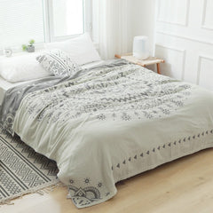 Gauze Bedding Set Soft Cotton Bedspread With Pillowcase Twin Queen Double Nordic Air-conditioning Throw Blankets Sofa Cover
