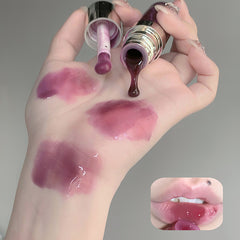 YICKYUE  -  Transparent Crystal High Gloss Lip Gloss Mirror Water Gloss Jelly Plumper Lip Oil Moisturizing Liquid Lipstick Women's Cosmetics