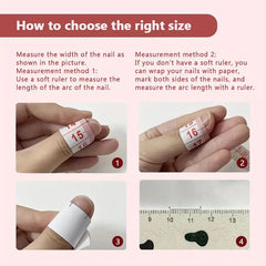 YICKYUE  -  Champagne Cat Eyes Fake Nails Handmade Press on Nails Polka Dot Designs Full Cover False Nails Tips for Women More Short Coffin