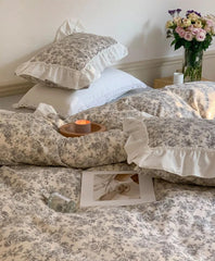 Yickyue -  sweet pastoral floral beding set,american country twin full queen cotton home textile flat sheet pillowcase quilt cover