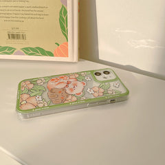 Good friend bear soft silicone phone case for iphone 12 mini 11 pro max 8 7 plus x xr xsmax cute cartoon lovely conque cover