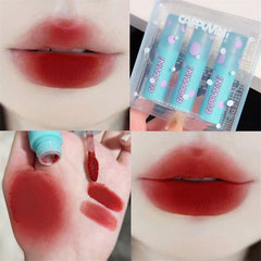 Yickyue Beautiful Blue Tube Lipstick Matte Lip Makeup Silky Easy To Color Vivacious Girl Lipgross Long Lasting Waterproof Lip Cosmetics