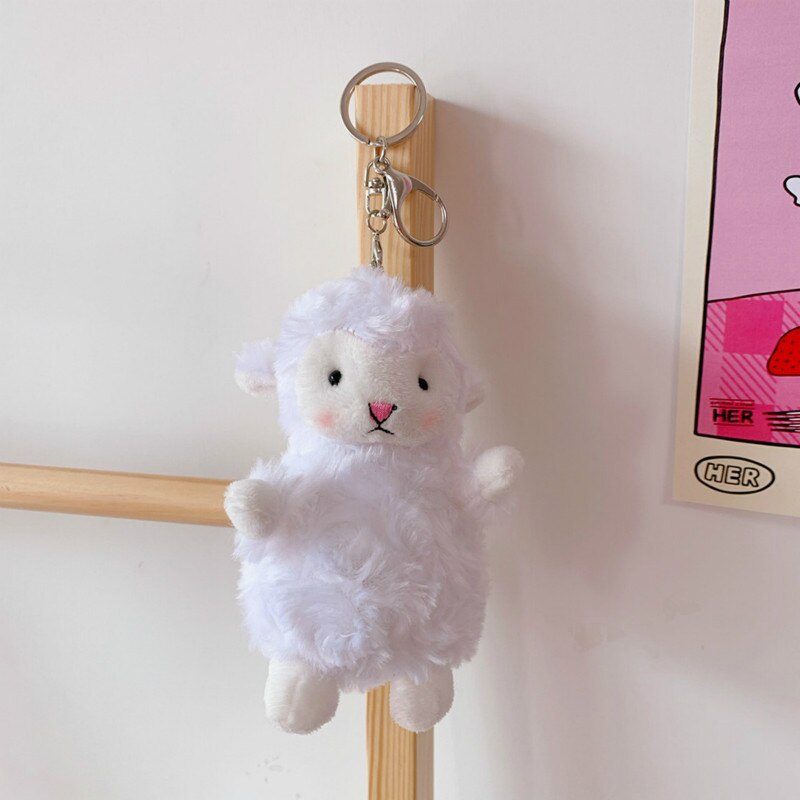 2022 New Doll Stuffed Toys Lamb Plush Pendant Keychain Children Girls Cute Backpack Pendant Fashion Decoration