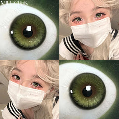 YICKYUE  -  1 Pair Color Contact Lenses for Eyes Cosmetic High Quality Blue Lenses Green Contact Fashion Cosmetic Eye Contacts