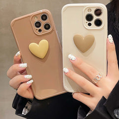 3D love phone case for iphone 12 11 pro max mini xsmax 7 8 plus x xr cute heart couple cover soft silicone protective shell capa