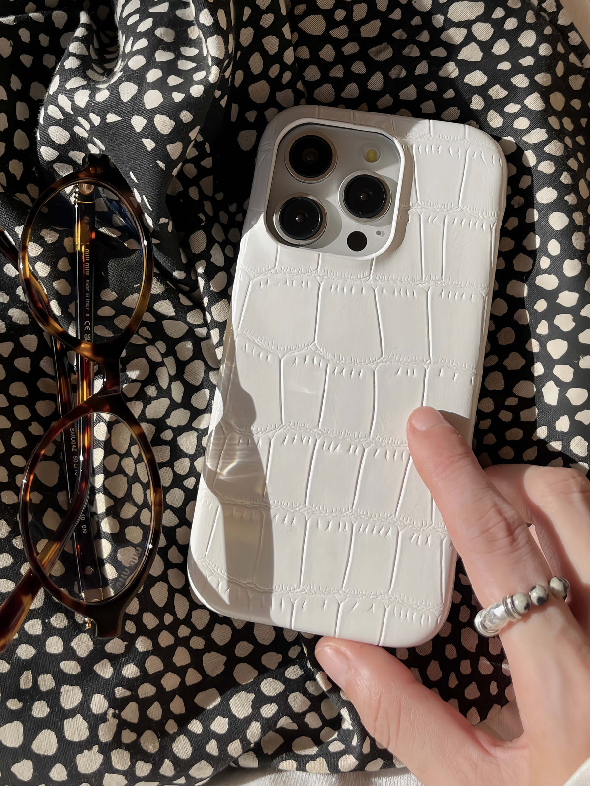 YICKYUE   -  Phone Case For 14Pro 15Pro Iphone 14 13 15 Pro Max 15promax 13ProMax 8 Colors Summer Crocodile Prints Colorful Fundaas Cover