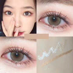 Professional Double Headed Silkworm Pen Highlighter Eyeshadow Pencil Brighten Eye Makeup Highlight Pen Waterproof Eyeliner Pen