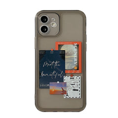 Jane label phone case for iphone x xr xs max 7 8 plus se 20 11 12 mini pro max cute cover soft silicone protective capa