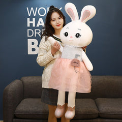 1PC 45-115CM Kawaii Rabbit Plush Toys Lovely Wears Lace Skirt Rabbit Plush Pillow Stuffed Soft Toy Nice Birthday Xmas Gift