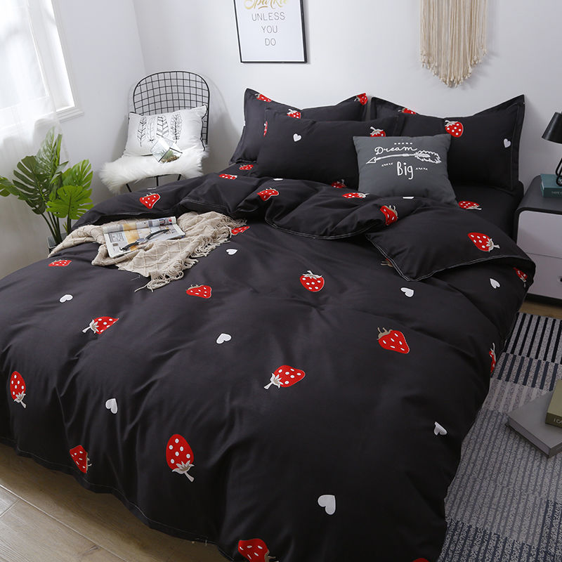 Fashion Bedding Set Contains Sheet Duvet Cover Pillowcase Modest Country Plant Animals Family Use Full Twin Queen Bed Set 2021