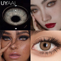 YICKYUE  -  1 Pair Colored Contact Lenses for Eyes Brown Lenses Blue Lenses Gray Eye Contact Fashion Lenses Free Shipping