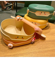 Kawaii Bento Lunch Box 780ml Cartoon Plastic Bento Box Cute Food Storage Container Microwave Rice Box Tableware Food Container