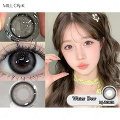 YICKYUE  -  1 Pair New Color Contact Lenses for Eyes With Degree Myopia Lenses Natural Blue Eye Lens High Quality Korean Lenses