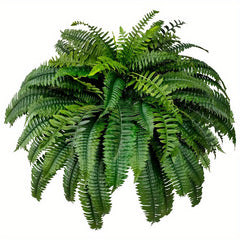 YICKYUE  -  2 Packs of Uv-Resistant 42-Inch Artificial Boston Ferns with 38 Leaves - Realistic Fake Ferns Suitable for Home, Office, Garden Decoration, And Gatherings - Fabric Imitation Indoor/Outdoor Greenery.