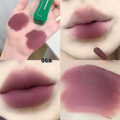 YICKYUE -  1Pcs Velvet Matte Cream Lip Mud Nude Pink Lipstick Moisturizing Lip Glaze Korean Waterproof Long Lasting Makeup Cosmetics New