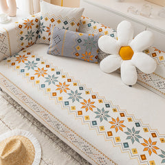 Yickyue New Bohemian Chenille Sofa Cushion Universal Cover Sofa Cover Anti-Slip Cushion Towel Home Decor