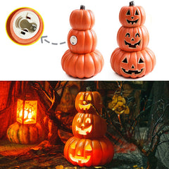 34cm New Halloween Pumpkin Led Lamp Creative Lantern Decoration Flashing Ghost Festival Glowing Shopping Park Indoor Garden Dec