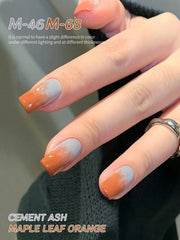 YICKYUE  -  2 Colors 15ML Grey And orange Nail Gel Set Semi Permanent Nail Art Soaking UV LED Nail Salon DIY Nail Salon Gel For Summer